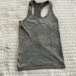Lululemon 4 swiftly tank light gray